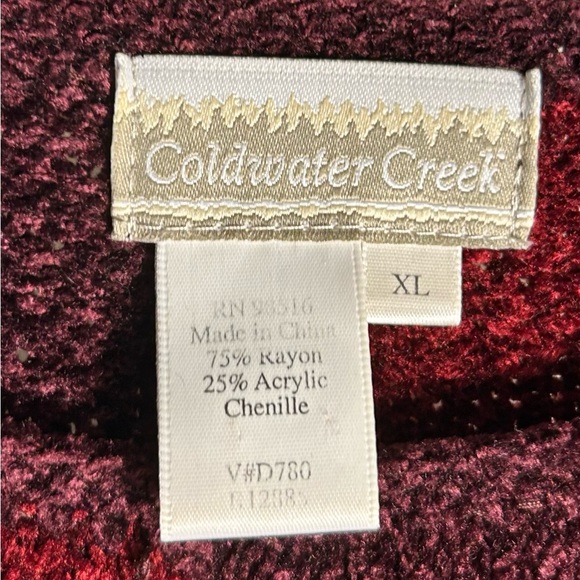 Coldwater Creek Chenille Long Sleeve Sweater - Picture 3 of 3